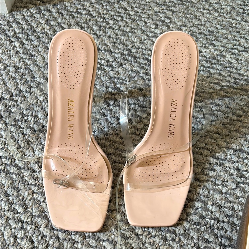 Clear and Nude Heels